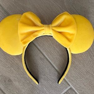 Yellow velvet Mickey ears